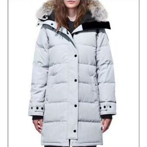 Authentic Canada Goose Shelburne Women's Puffer Jacket w/ Fur Hood Black label